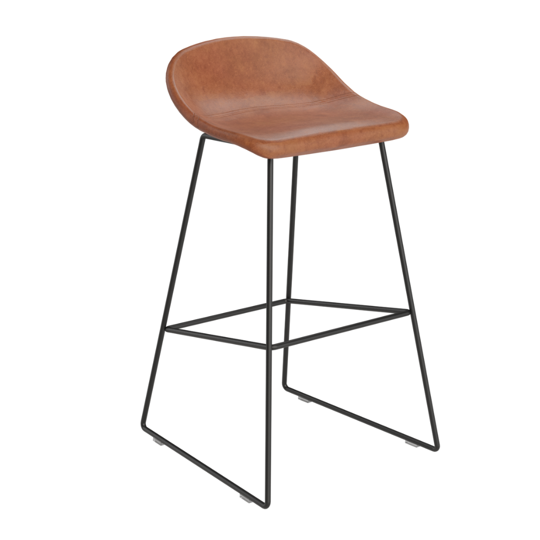 Quarter Upholstered Bar Stool - Mint Furniture