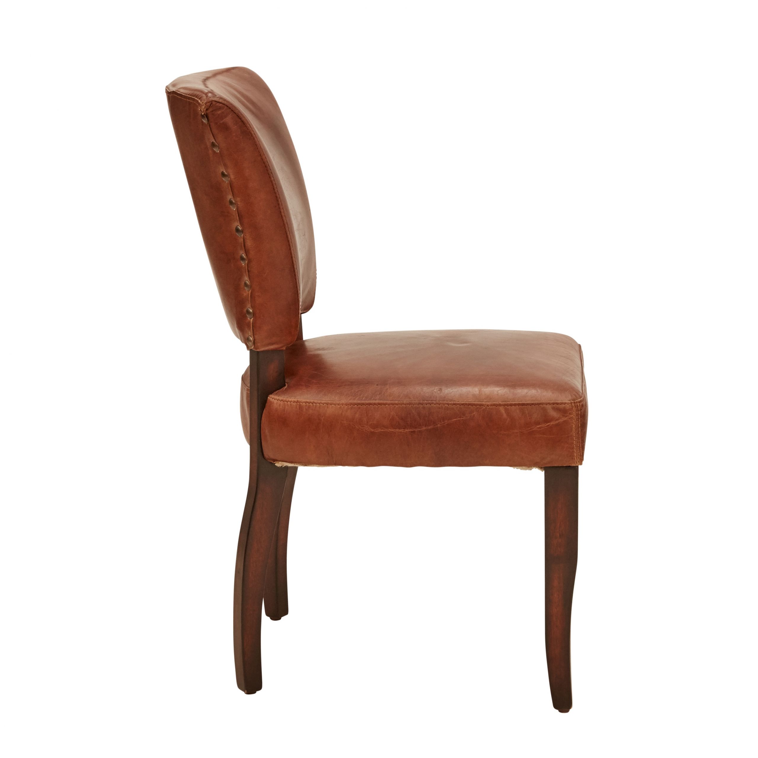 Bourbon Leather Dining Chair - Mint Furniture
